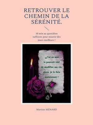 cover image of Retrouver le chemin de la sérénité